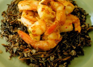 Weeknight Shrimp Scampi With Wild Rice